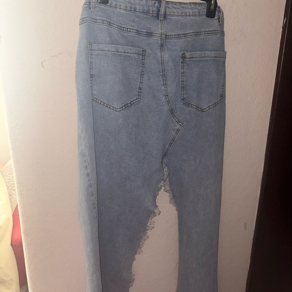 Fashion Nova Dresses & Skirts - Fashion Nova Light Blue Flare Jeans